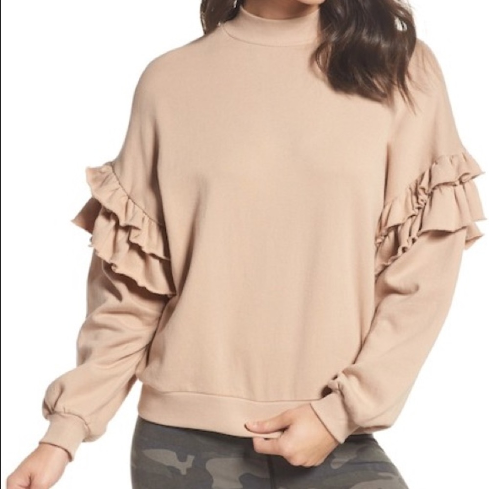 Ruffle Sweatshirt